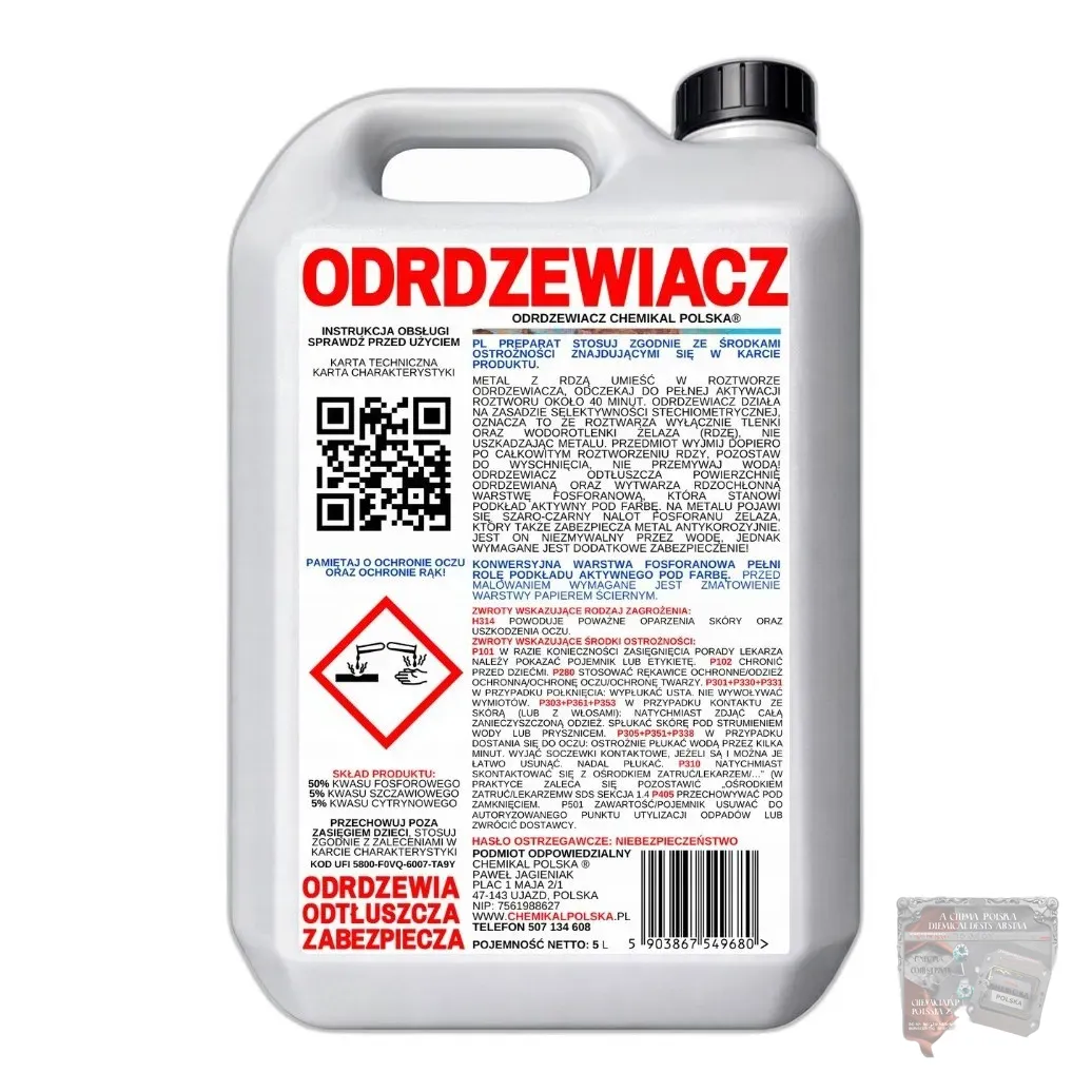 Kwas Fosforowy(V) — CAS 7664-38-2 — H3O4P — odczynnik chemiczny
